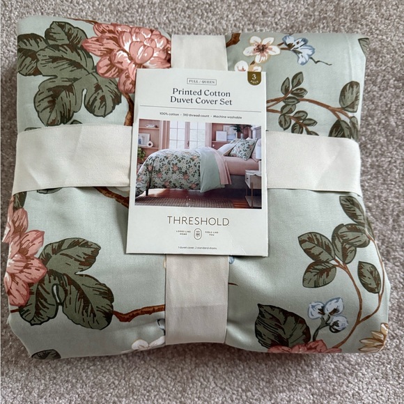 Threshold Floral Cotton Duvet Cover Set - Picture 1 of 2